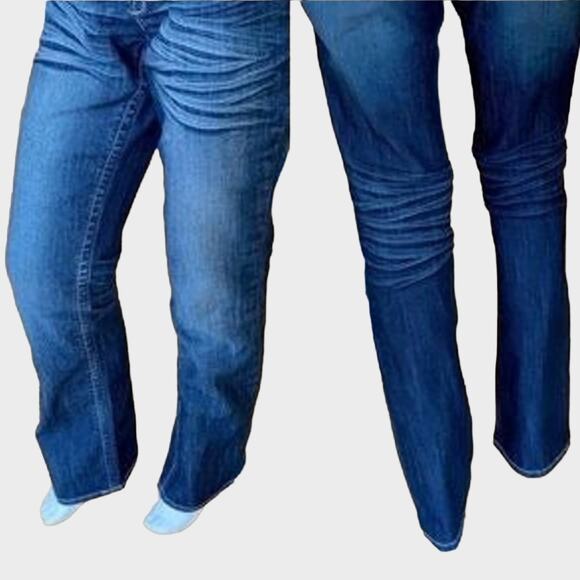 Suko Mid Rise Boot Cut Studded Jeans With Fading Size 8 - Picture 6 of 8